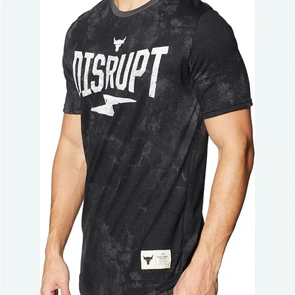 Under Armour Black Graphic T-Shirt Disrupt size XXL - Picture 4 of 5